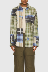 Trisha Grid Shirt In Green